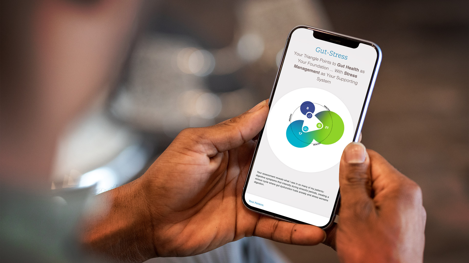 Dr. Aaron Hartman in the kitchen with his son.