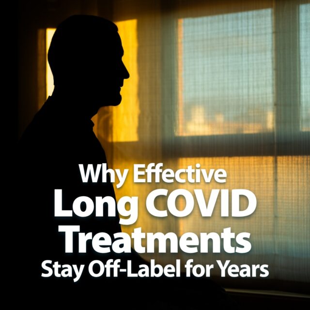 “If something out there actually helps, why hasn’t anyone handed it to me yet?”

If you have long COVID, you’ve probably had that thought. The answer isn’t the one most people expect. The best tools usually aren’t the newest ones. They’re old, off-patent, already-proven drugs, stuck in a long gap between “we know this helps” and “you’re allowed to have it.”

It’s not a hidden cure. It’s that approval runs on patents, and nobody pays for a giant trial on a drug they can’t own. Dr. Aaron Hartman explains the gap, where peptides fit, and how to be a careful advocate for your own care.

Comment READ and we’ll send the full article straight to your inbox.