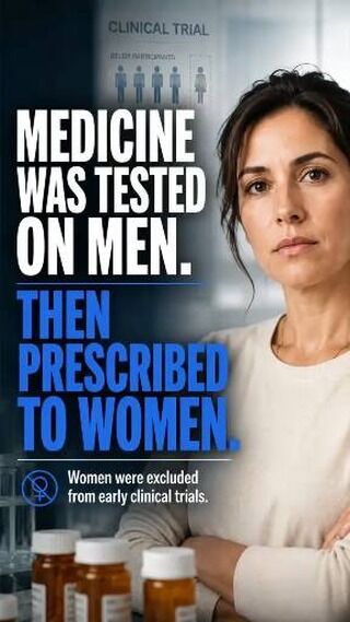 Ambien is twice as potent in women as in men because of differences in body fat percentage, muscle mass, and hormone metabolism. It took the FDA over two decades to recognize this and cut the recommended dose for women in half. Women are 50–75% more likely to experience adverse drug reactions than men — a direct consequence of excluding women from pre-market drug trials. Water-soluble and fat-soluble medications behave fundamentally differently in women’s bodies.

#MedicalBlindSpots #WomensHealth #DrugReactions #MedicalFeminism